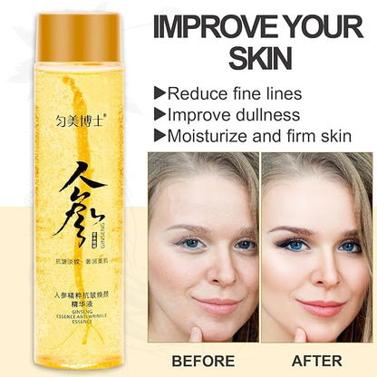 SUNDEER Ginseng Extract Liquid，Ginseng Polypeptide Anti-Ageing Essence，Ginseng Extract Anti-Wrinkle Original Serum Oil，Korean Red Ginseng Serum for Reduce Fine Lines, Moisturizing (1 Bottle)