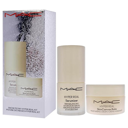 Bizzare Blizzard Snow Peony Hyper Real Kit by MAC for Women - 2 Pc 0.5oz Hyper Real Serum, 0.5oz Hyper Real Cream