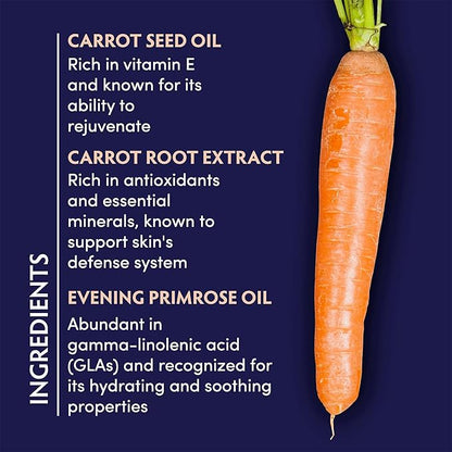 Naturopathica Carrot Seed Soothing Facial Oil, Rejuvenating Face Oil to Help Prevent Redness & Protect Skin, Hydrating Antioxidant Oil for Face, 1.18 fl oz