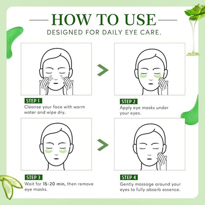 Under Eye Patches for Dark Circles,Puffy Eyes,20 Pairs Face Masks SkinCare With Vitamin E and Aloe Vera Gel for Rejuvenate