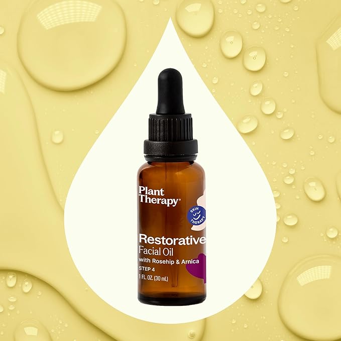 Plant Therapy Anti Age Bundle Including Frankincense & Argan Facial Oil Roll-On (10 mL), Restorative Facial Oil (30 mL), & Anti Age Body Oil (4 oz)