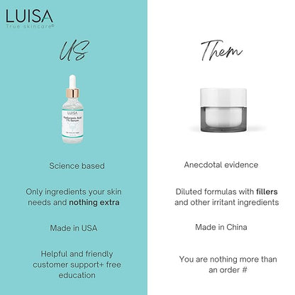 Hyaluronic Acid Serum for the face. Anti-aging serum that hydrates and reduces skin wrinkles.