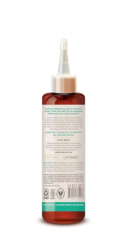 Soapbox Scalp Treatment & Hair Mask, Soothing Scalp Treatment 5oz + Moisturizing Hair Treatment 12oz with Tea Tree Oil, Set of 2 - Vegan, Cruelty, Paraben, Gluten & Harsh Sulfate Free