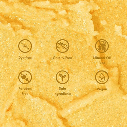 KAV Salt Body Scrub - Natural Exfoliating Salt Scrub for Body and Face, Helps with Moisturizing Skin, Dead Cell Removal, Rejuvenation and Relaxation, 4 Scents (Honey)