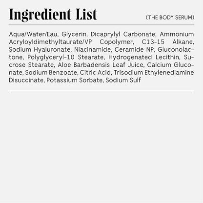 Nécessaire The Body Serum - Hydrating Serum With Hyaluronic Acid, Niacinamide + Ceramides. Dermatologist-Tested. Hypoallergenic. Approved By The National Eczema Association. 150 ml / 5.1 fl oz.
