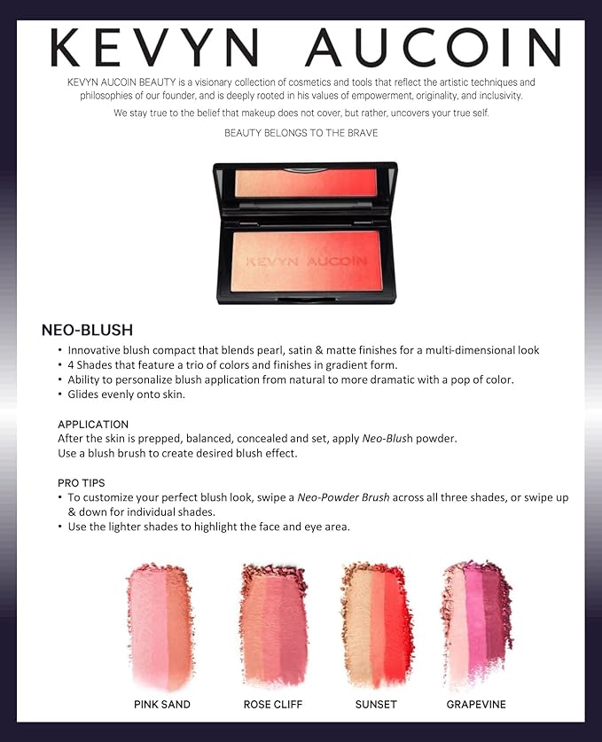 Kevyn Aucoin The Neo-Blush, Rose Cliff: Blush makeup of color