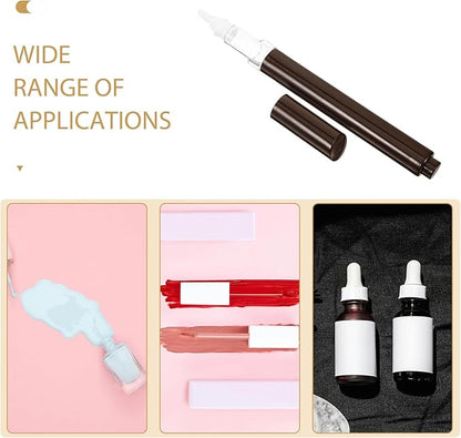 Cuticle Oil Pen Empty Refillable Nail Oil Pen with Brush Tip Cuticle Lip Gloss Containers Nail Oil Cuticle Pen Cosmetic Lip Gloss Container Nail Art Polish Pen Liquid Container 2ml
