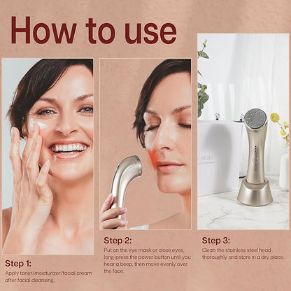 Sedna Skin Rejuvenation Facial Device, Skin Care Face Massager with Thermal, Salon-Grade at-Home Facial Spa for More Glowing and Radiant Complexion