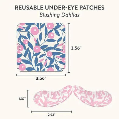 Studio Oh! Reusable Under-Eye Patches, Puffy Eyes Treatment and Under Eye Masks Skincare, 100% Silicone Eye Patches, Pairs with Favorite Serums or Creams, Blushing Dahlias