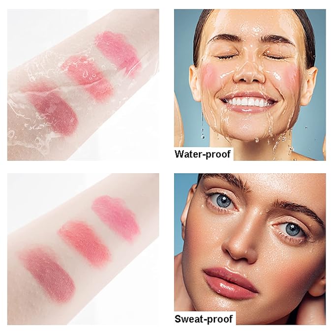 Face Blush with Face Brush Liquid Blush for