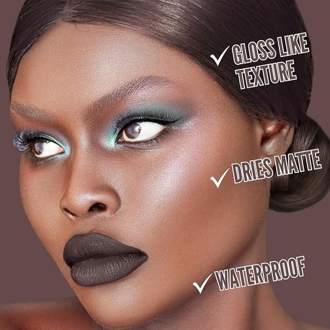 Mynena Dark Brown Long-Lasting Matte Liquid Lipstick | Intense Color, Smudge-Proof & Waterproof | Comfortable, Hydrating Shea Butter | Vegan & Cruelty-Free | Cocoa