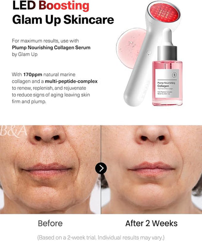 Rejuvenating Red Beauty Beam by CELLECT Red LED Handheld Infrared Therapy Facial Spa & Home Collagen Skincare Device for Wrinkles and Fine Lines