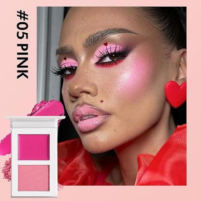 Pink Blush for Cheeks, Richly Pigmented Mineral Rubores (PINK 05#)
