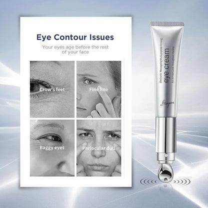 Under Eye Cream | Electric Wrinkle Eraser Massaging Eye Cream | With Multi-Peptide Firming & Retinol & Caffeine & Niacinamide | Anti-Aging for Puffiness Bags Under Eyes