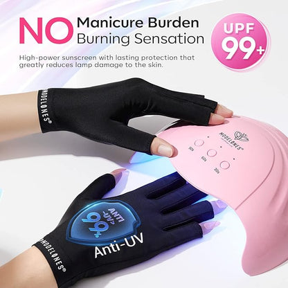 modelones UV Gloves and Cuticle Oil, 15ml Nail & Cuticle Care Strengthener Oil Vitamin E + B Fragrance-Free Cuticle Revitalizing Oil for Nail Growth and Gel Nail Polish