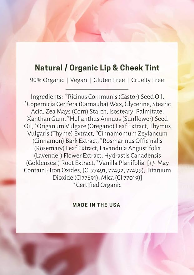 Mom's Secret Natural Organic Cream Blush Stick Cheek 0.. (Merlot) 18 oz