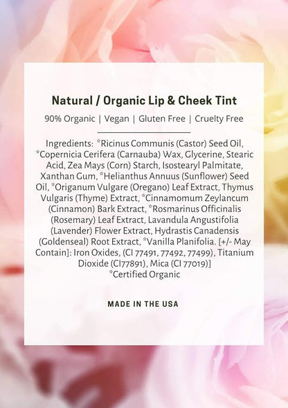 Mom's Secret Natural Organic Cream Blush Stick Cheek (Pink Frost) 18 oz