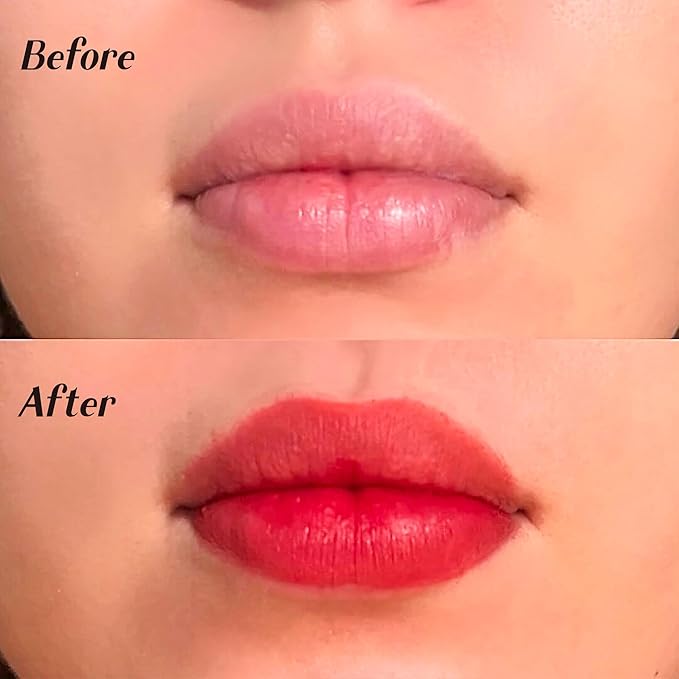 Moroccan Lip Stain Clay Pot & Lip Gloss: Natural Long Lasting Lipstick for Women, Moroccan Lip and Cheek Tint - Authentic Morocco Lip Clay Pot, Natural Lipstick Blush