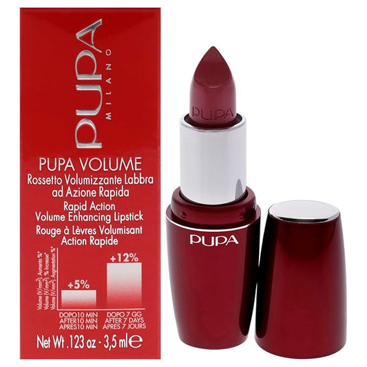 Pupa Milano Volume - Plumping, Hydrating, Cream Formula Lipsticks - Lasting Color That Stays On Lips All Day Long - Lustrous, Flattering Shades For All Skin Complexions - 300 Pink - 0.123 Oz