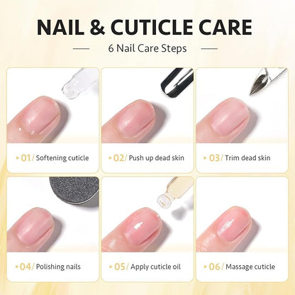 GAOY Purple Grape Jelly Gel Nail Polish Set and Cuticle Oil, 20ml Cuticle Care Strengthener Oil