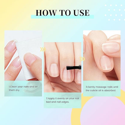 AIJIMEI 15ml/0.5fl.oz Nail Cuticle Oil for Manicure Nail Care Growth Repair Soften Cuticle Nutrient Oil