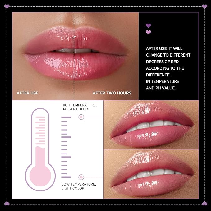 Color Changing Blush Lip Gloss For Lips Cheeks,Can Changing