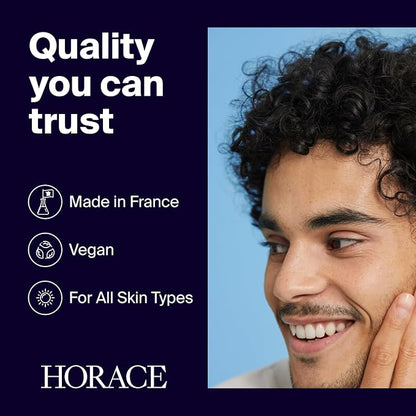 HORACE Gift Set with Purifying Face Cleanser, Gentle Face Scrub, and Mattifying Face Moisturizer - Skincare Set for Cleansing and Hydrating