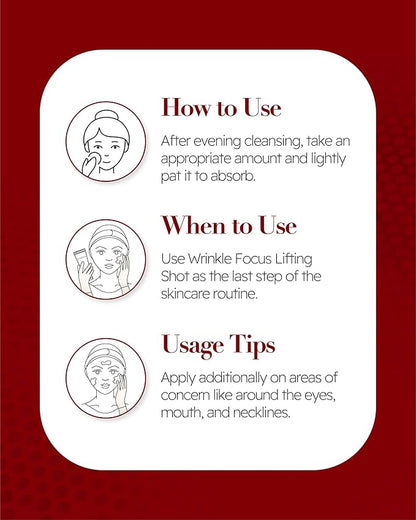 ISA KNOX Wrinkle Focus Shot - Eye Wrinkle Cream Set. Powerful Moisturizer for Fine Lines, Elasticity Strengthening Serum for Face and Eyes, Neck, 3.1 fl oz, Pack of 3