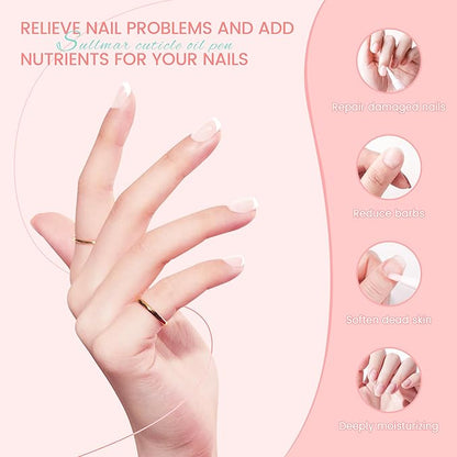 Cuticle Oil Pen Nail Oil Cuticle Pen Nail Care Kit Nourish Oil Repair Enhance Nail Surface for Salon Use(6pcs)