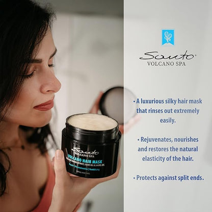 Volcano Hair Mask 200ml – Deep Hair Mask for Dry Damaged Hair – Reduces Breakage & Enhances Shine – Hair Treatment Mask for Dry, Damaged & Frizzy Hair