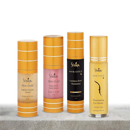 Shir-Gold Illuminating Eye Serum HelpsTo Reduce Fine lines and Dark area around EyesHydrates Eye AreaSuits All Skin Types (10 ML)