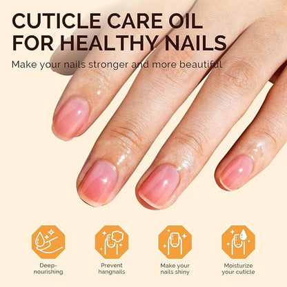 MelodySusie 15Pcs Cuticle Oil Pen Set,Nail Moisturizing Cuticle Oil Enriched with Vitamin E,Softens and Repairs cuticles,Nail Strengthener,Protects Damaged Skin,Thin Nails