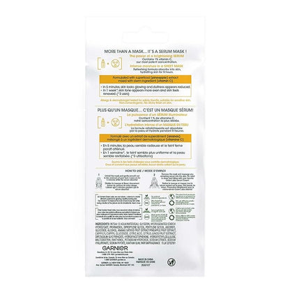 Pinea-C Brightening Serum Mask 5 Minute Sheet Mask with Vitamin C + Pineapple