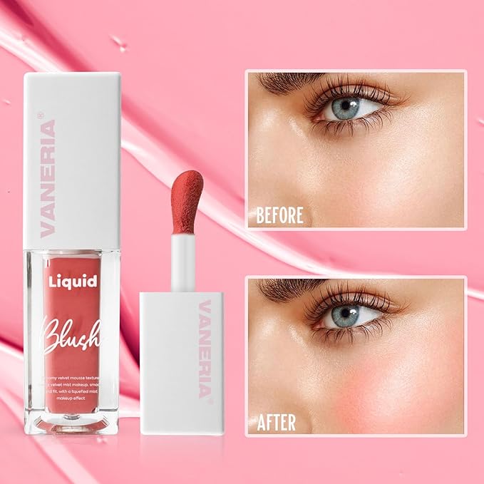 VANERIA Liquid Blush for Cheeks,Long lasting High Pigment Blushes.#2 (/0.17oz) 5g