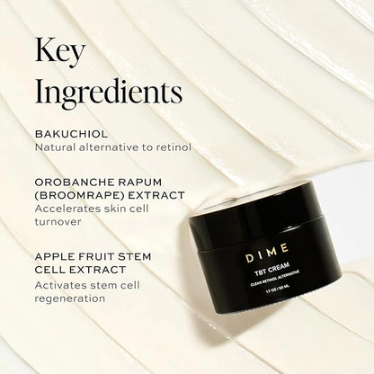 DIME Beauty TBT Cream (1.7 oz) + TBT Serum (1.7oz) + Super Firm Facial Serum (0.50 oz)