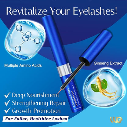 Advanced Eyelash Growth Serum for Lash: Premium Lash Enhancer for Natural Thicker and Longer Lashes – Booster for Enhanced Eyelash Thickness