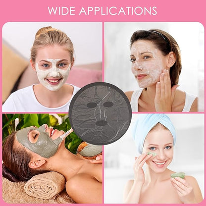 200 Sheets Facial Plastic Mask Disposable Facial Sheet Mask Transparent Face Masks Skincare Preservative DIY Clear Spa Thin Plastic Wrap Moisture Retention