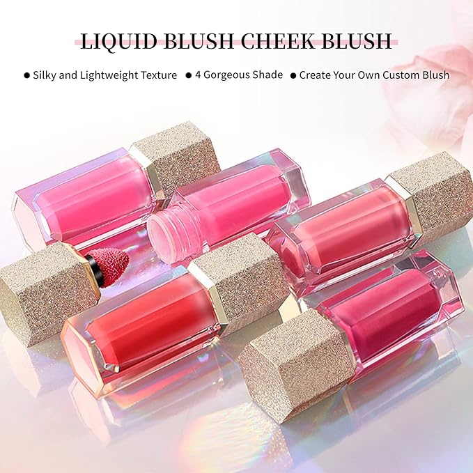 Soft Cream Blush, Liquid Blush for Natural Dewy Foggy Pink