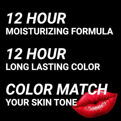MOODmatcher Original Color Changing Lipstick – 12 Hours Long-Lasting, Moisturizing, Smudge-Proof, Glamorous Personalized Color, Premium Quality – Made in USA (Brown)