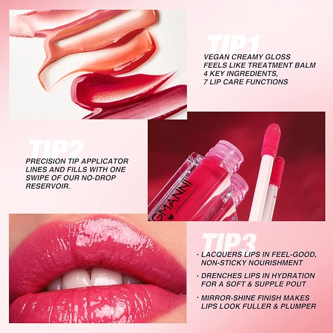 LANGMANNI 12Pcs Lip gloss Collection Makeup Set, Shiny LANGMANNI