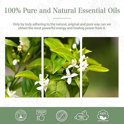 Neroli 3.38fl.oz Essential Oil, PHATOIL Pure Aromatherapy Oils for Diffuser, Humidifier, Perfect for DIY Soap, Candle, Bath Bombs Making(100ml)