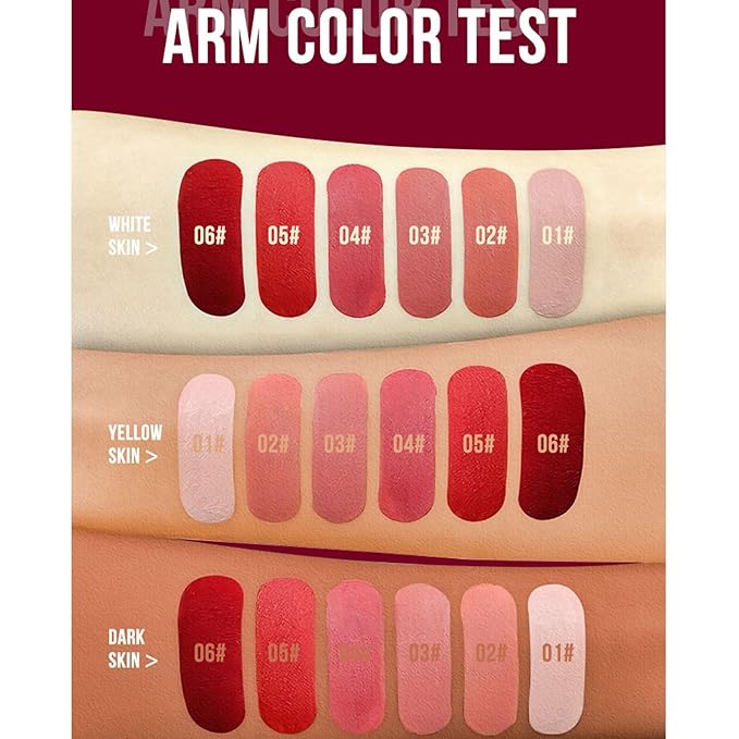 Matte Liquid Lipstick Makeup Set, 3Pcs Long Lasting Long