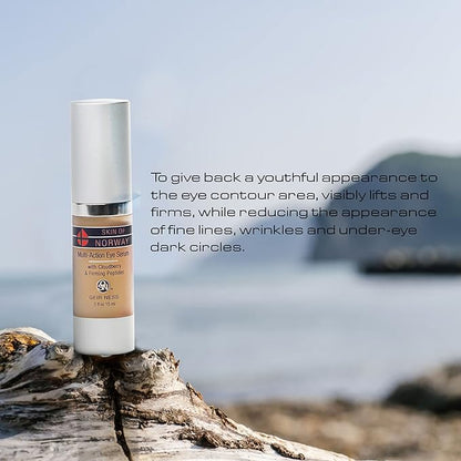 Geir Ness Skin of Norway Multi-Action Eye Serum - Cloudberry & Firming Peptides - Illuminate Dark Circles - For Tired and Puffy Eyes