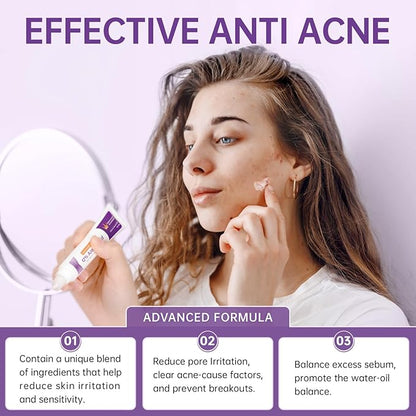 Azelaic Acid 12% Serum for Acne, 2PCS Azelaic Acid Cream Reduces Acne and Pimples, Nicotinamide Serum for Facial Redness and Excess Sebum for Smooth Skin