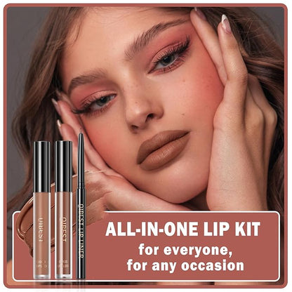 3 in 1 Brown Lip Gloss and Lip Gloss