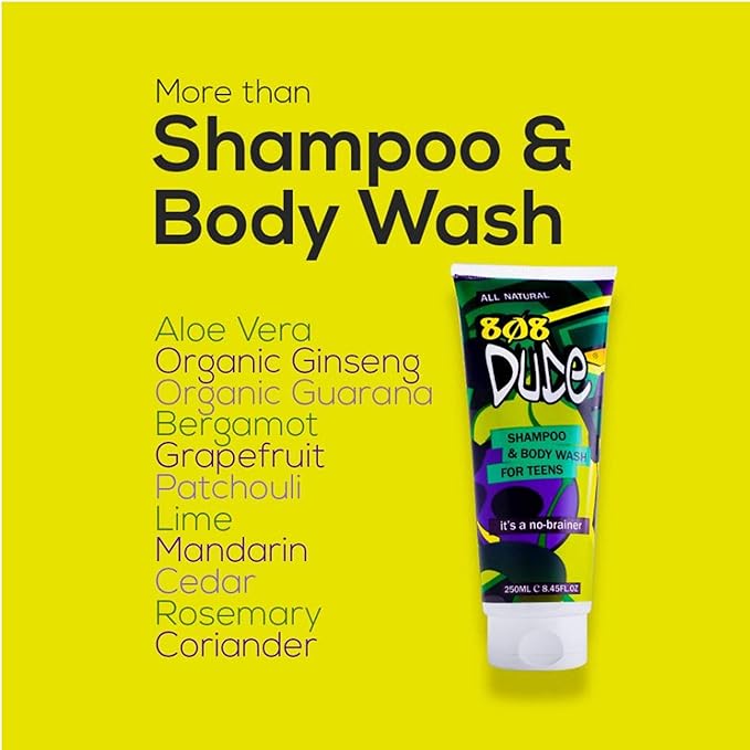Skincare Kit for Teens. Shampoo and Bag
