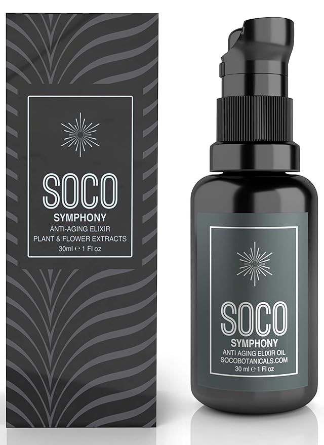 Face Oil Serum - Anti Aging Organic Elixir for Face and Eyes with Sea Buckthorn, Argan, Rosehip & CoQ10, Neroli & Immortelle Essential Oil Blend