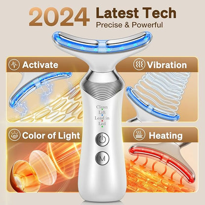 Beauty Massager for Face and Neck, 7 in 1 Beauty Glow Facial Massager for Face and Neck, Skin Care at Home