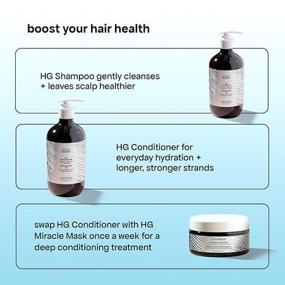 BONDIBOOST Miracle Hair Mask for Damaged Hair [8.45 fl oz], Deep Conditioning Hair Mask for Fine Hair, Clinically-Proven to Improve Split Ends, Argan Oil + Biotinoyl Tripeptide-1 Formula, Sulfate Free