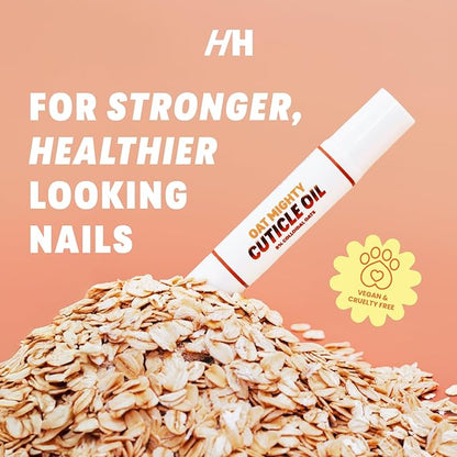 Cuticle Strengthening 8% Colloidal Oat Cuticle Oil Pen by Handmade Heroes - Rejuvenate Nail Nourish Repair Cuticles Vegan Cruelty Free Cuticle Oil helps grow nails fast for manicure and pedicure set